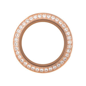 Medium Rose Gold Living Locket Face w/ Crystals